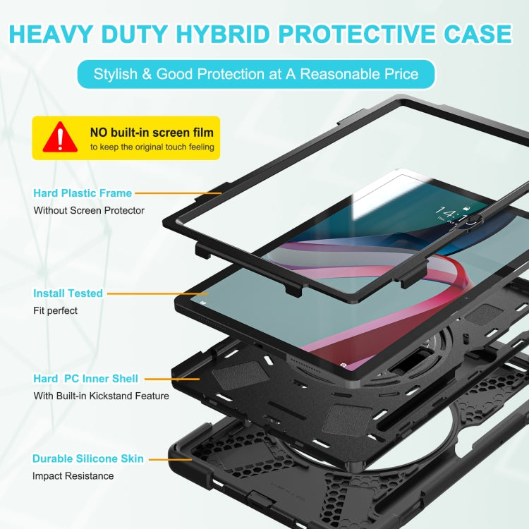 Custodia protettiva per tablet in silicone + PC, For Lenovo Tab P11 Pro Gen 2