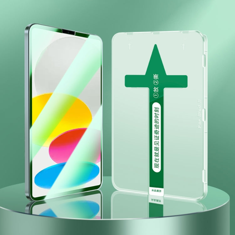 Pellicola in vetro temperato per la protezione degli occhi a luce verde facile da installare da 0,3 mm, For iPad mini 5 / mini 4, For iPad mini 6, For iPad 9.7 2018 / 2017 / Air 2 / Air, For iPad 10.2 2021 / 2020 / 2019, For iPad 10.5 / Air 3 10.5     ...