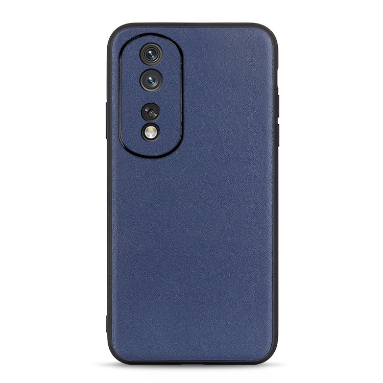 Cassa del telefono in vera pelle con trama in pelle di agnello con foro accurato, For Honor 80, For Honor 80 Pro, For Samsung Galaxy A54 5G