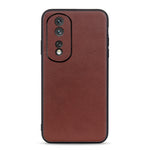 Cassa del telefono in vera pelle con trama in pelle di agnello con foro accurato, For Honor 80, For Honor 80 Pro, For Samsung Galaxy A54 5G