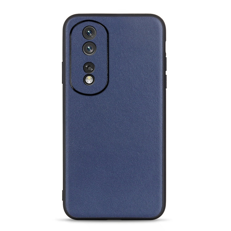 Cassa del telefono in vera pelle con trama in pelle di agnello con foro accurato, For Honor 80, For Honor 80 Pro, For Samsung Galaxy A54 5G