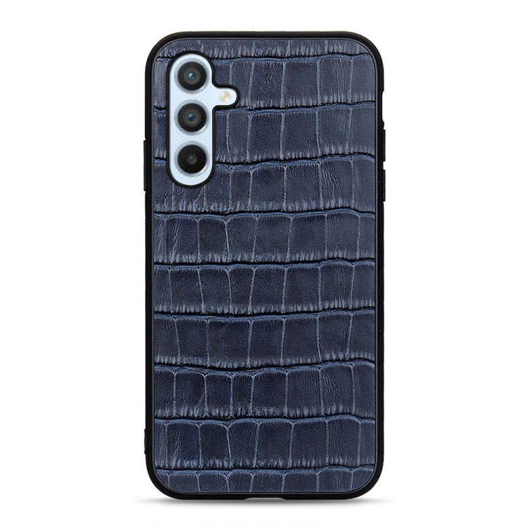Custodia per telefono in vera pelle con trama di coccodrillo, For Samsung Galaxy A54 5G