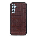 Custodia per telefono in vera pelle con trama di coccodrillo, For Samsung Galaxy A54 5G