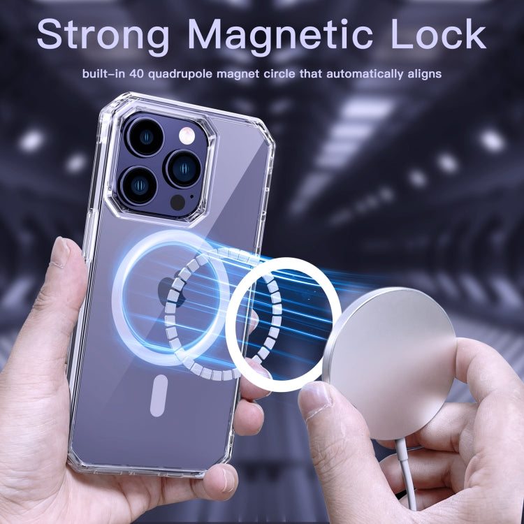 Custodia per telefono Magsafe antiurto per airbag a quattro angoli in TPU, For iPhone 14 Pro Max