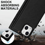 Custodia per telefono con portafoglio a portafoglio con doppia fibbia quadrata a tracolla, For iPhone 14, For iPhone 14 Plus, For iPhone 14 Pro, For iPhone 14 Pro Max