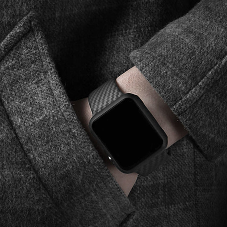 Cinturino in silicone in fibra di carbonio, For Apple Watch Ultra 49mm / Series 8&745mm / SE 2&6&SE&5&4 44mm / 3&2&1 42mm, For Apple Watch Series 8&7 41mm / SE&SE&5&4 40mm / 3&2&1 38mm