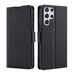 Custodia per telefono in pelle flip orizzontale con fibbia laterale ultrasottile, For Samsung Galaxy S23 Ultra, For Samsung Galaxy A04E, For Samsung Galaxy S23 5G, For Samsung Galaxy S23+ 5G