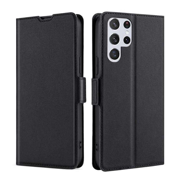 Custodia per telefono in pelle flip orizzontale con fibbia laterale ultrasottile, For Samsung Galaxy S23 Ultra, For Samsung Galaxy A04E, For Samsung Galaxy S23 5G, For Samsung Galaxy S23+ 5G