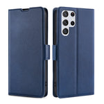 Custodia per telefono in pelle flip orizzontale con fibbia laterale ultrasottile, For Samsung Galaxy S23 Ultra, For Samsung Galaxy A04E, For Samsung Galaxy S23 5G, For Samsung Galaxy S23+ 5G