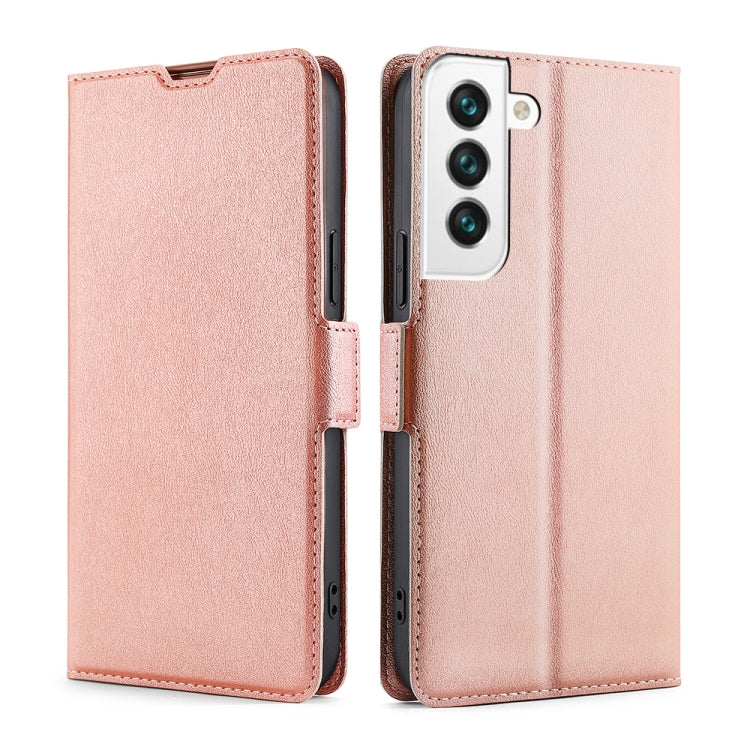 Custodia per telefono in pelle flip orizzontale con fibbia laterale ultrasottile, For Samsung Galaxy S23 Ultra, For Samsung Galaxy A04E, For Samsung Galaxy S23 5G, For Samsung Galaxy S23+ 5G