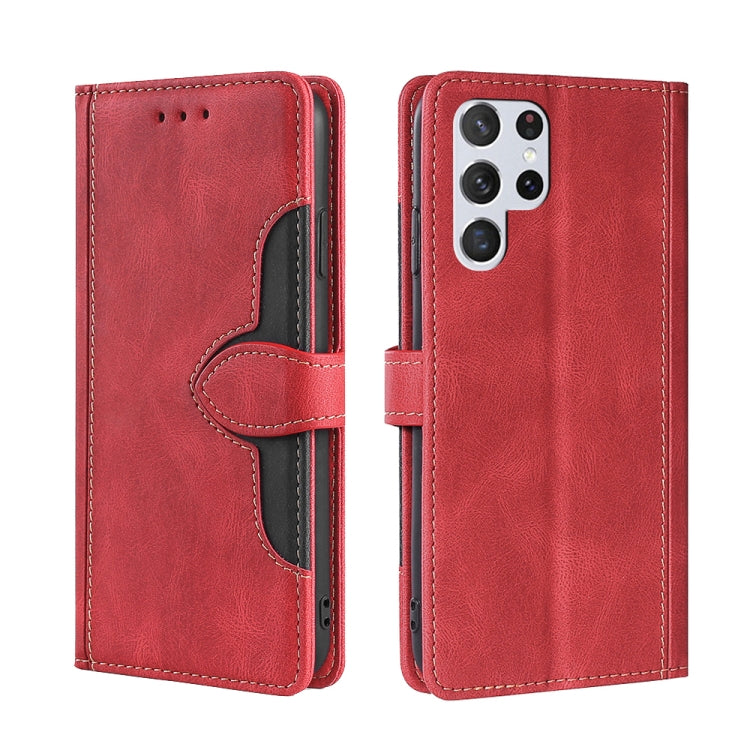 Custodia per telefono in pelle con fibbia magnetica Skin Feel, For Samsung Galaxy S23 5G, For Samsung Galaxy S23 Ultra 5G, For Samsung Galaxy A04E, For Samsung Galaxy S23+ 5G