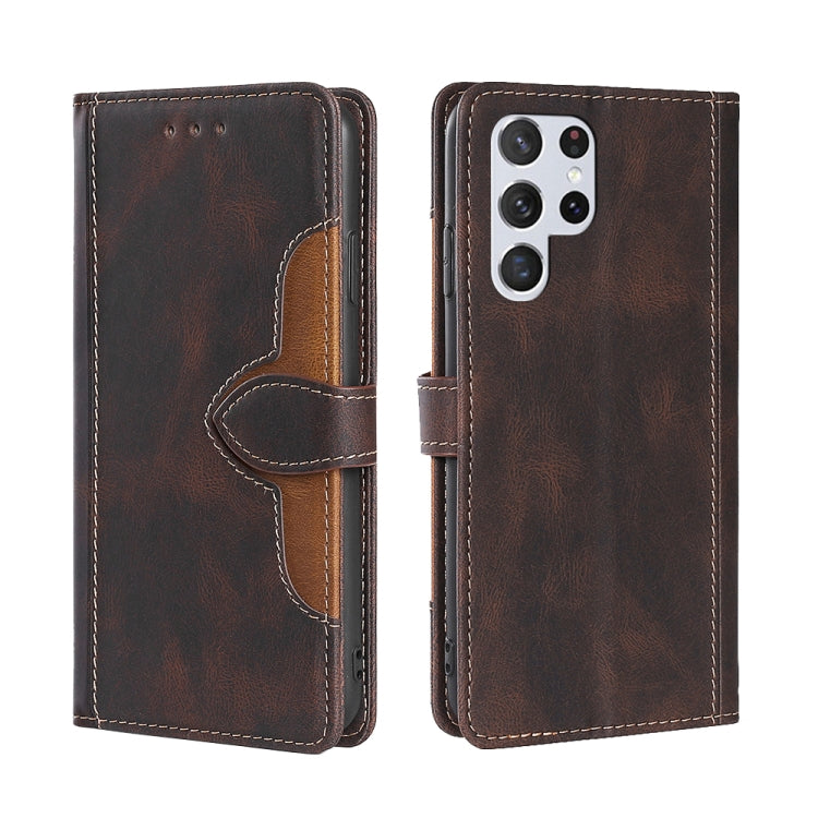 Custodia per telefono in pelle con fibbia magnetica Skin Feel, For Samsung Galaxy S23 5G, For Samsung Galaxy S23 Ultra 5G, For Samsung Galaxy A04E, For Samsung Galaxy S23+ 5G
