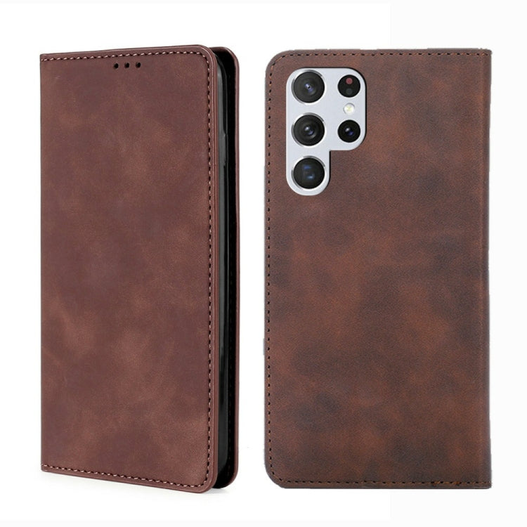 Custodia per telefono in pelle con vibrazione orizzontale magnetica Skin Feel, For Samsung Galaxy S23 5G, For Samsung Galaxy S23 Ultra 5G, For Samsung Galaxy A04E, For Samsung Galaxy S23+ 5G