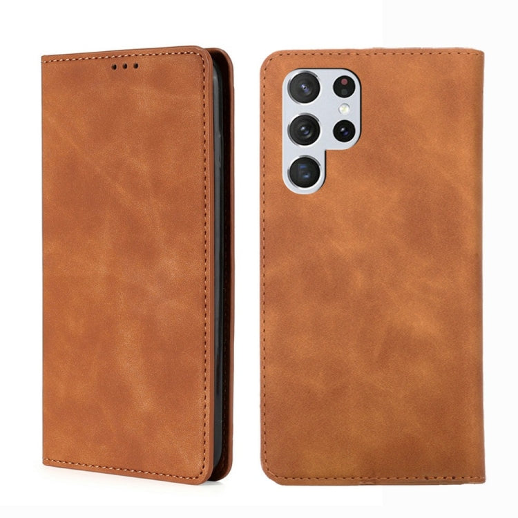 Custodia per telefono in pelle con vibrazione orizzontale magnetica Skin Feel, For Samsung Galaxy S23 5G, For Samsung Galaxy S23 Ultra 5G, For Samsung Galaxy A04E, For Samsung Galaxy S23+ 5G