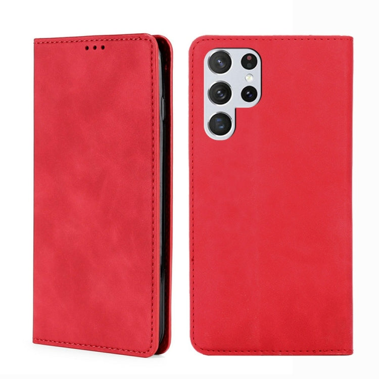 Custodia per telefono in pelle con vibrazione orizzontale magnetica Skin Feel, For Samsung Galaxy S23 5G, For Samsung Galaxy S23 Ultra 5G, For Samsung Galaxy A04E, For Samsung Galaxy S23+ 5G