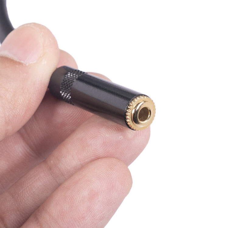 TC227YXK402-03 Cavo audio maschio da 3,5 mm femmina a doppio XLR a 3 pin, lunghezza: 30 cm, 3.5mm F to 2 x XLR M