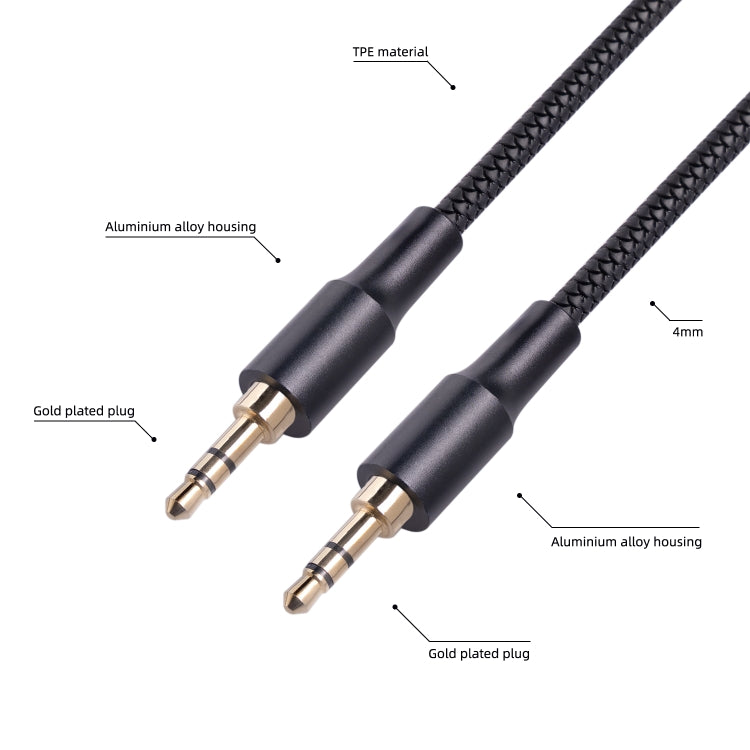 2130 Cavo audio da 3,5 mm maschio a 3,5 mm maschio, lunghezza: 1 m, 3.5mm M to M(Black), 3.5mm M to M(Red)