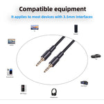 Cavo audio 3,5 mm maschio a maschio 1 metro nero