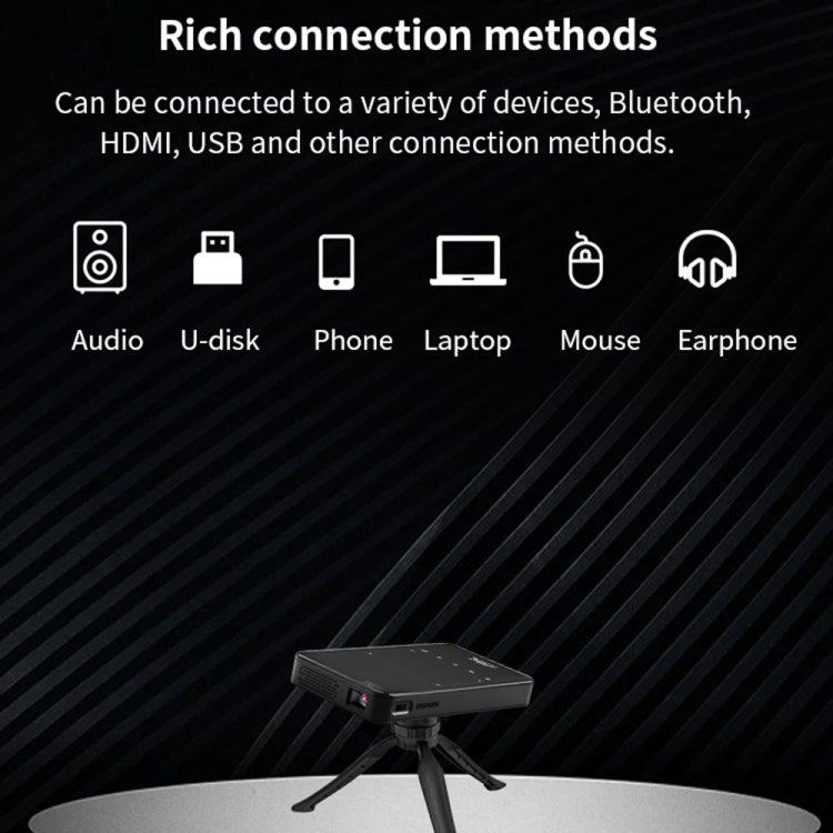 Mini proiettore S90 DLP Android 9.0 1GB+8GB Wi-Fi 4K