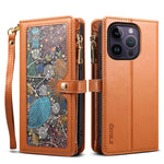 ESEBLE Star Series Lanyard Zipper Wallet Custodia in pelle RFID, For iPhone 14 Pro Max, For iPhone 14 Pro, For iPhone 14, For iPhone 14 Plus, For iPhone 13 Pro Max, For iPhone 13 Pro, For iPhone 13, For iPhone 12 Pro Max