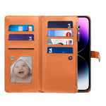 ESEBLE Star Series Lanyard Zipper Wallet Custodia in pelle RFID, For iPhone 14 Pro Max, For iPhone 14 Pro, For iPhone 14, For iPhone 14 Plus, For iPhone 13 Pro Max, For iPhone 13 Pro, For iPhone 13, For iPhone 12 Pro Max