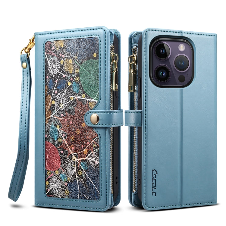 ESEBLE Star Series Lanyard Zipper Wallet Custodia in pelle RFID, For iPhone 14 Pro Max, For iPhone 14 Pro, For iPhone 14, For iPhone 14 Plus, For iPhone 13 Pro Max, For iPhone 13 Pro, For iPhone 13, For iPhone 12 Pro Max