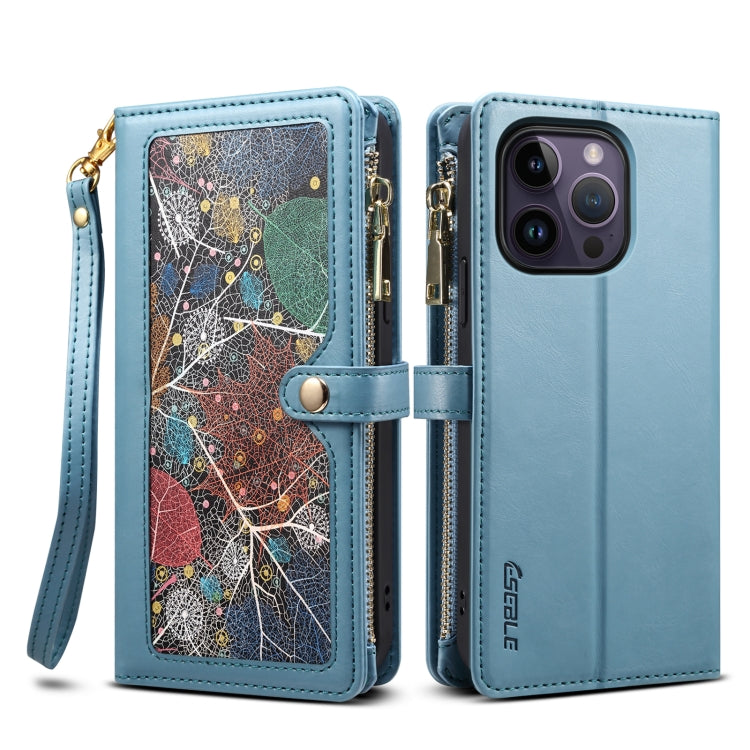 ESEBLE Star Series Lanyard Zipper Wallet Custodia in pelle RFID, For iPhone 14 Pro Max, For iPhone 14 Pro, For iPhone 14, For iPhone 14 Plus, For iPhone 13 Pro Max, For iPhone 13 Pro, For iPhone 13, For iPhone 12 Pro Max