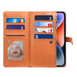 ESEBLE Star Series Lanyard Zipper Wallet Custodia in pelle RFID, For iPhone 12 Pro, For iPhone 12, For iPhone 11 Pro Max, For iPhone 11 Pro, For iPhone 11, For iPhone SE 2022 / SE 2020 / 8 / 7, For iPhone XS Max, For iPhone XS / X