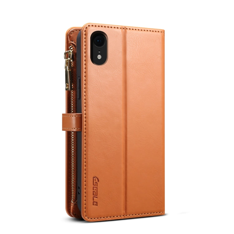 ESEBLE Star Series Lanyard Zipper Wallet Custodia in pelle RFID, For iPhone XR, For iPhone 8 Plus / 7 Plus, For iPhone 6s / 6, For iPhone 6s Plus / 6 Plus
