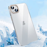 Custodia per telefono PC trasparente in cristallo con chiave in metallo, For iPhone 14, For iPhone 14 Plus, For iPhone 14 Pro, For iPhone 14 Pro Max, For iPhone 13, For iPhone 13 Pro