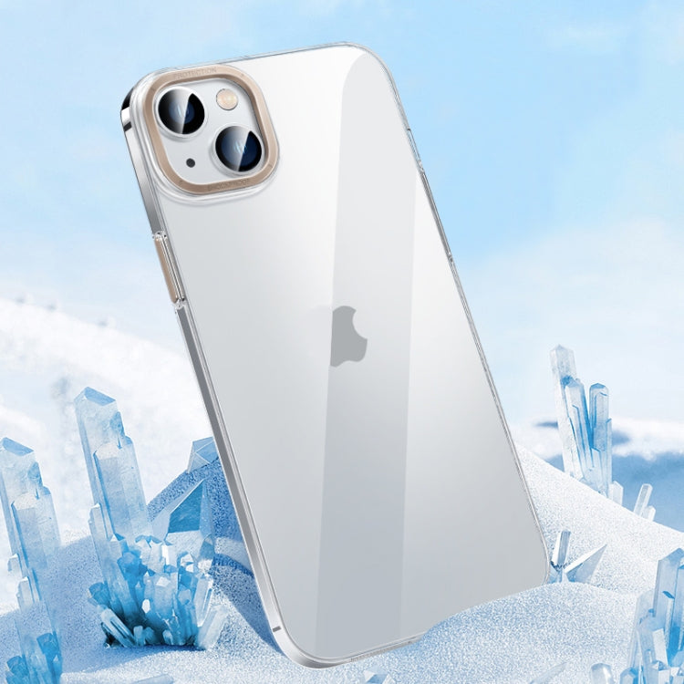 Custodia per telefono PC trasparente in cristallo con chiave in metallo, For iPhone 14, For iPhone 14 Plus, For iPhone 14 Pro, For iPhone 14 Pro Max, For iPhone 13, For iPhone 13 Pro