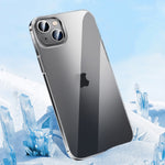 Custodia per telefono PC trasparente in cristallo con chiave in metallo, For iPhone 14, For iPhone 14 Plus, For iPhone 14 Pro, For iPhone 14 Pro Max, For iPhone 13, For iPhone 13 Pro
