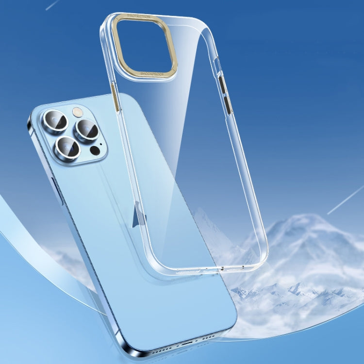 Custodia per telefono PC trasparente in cristallo con chiave in metallo, For iPhone 14, For iPhone 14 Plus, For iPhone 14 Pro, For iPhone 14 Pro Max, For iPhone 13, For iPhone 13 Pro