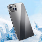 Custodia per telefono PC trasparente in cristallo con chiave in metallo, For iPhone 14, For iPhone 14 Plus, For iPhone 14 Pro, For iPhone 14 Pro Max, For iPhone 13, For iPhone 13 Pro