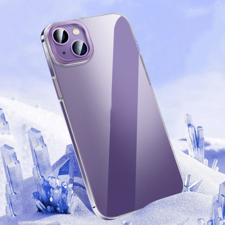 Custodia per telefono PC trasparente in cristallo con chiave in metallo, For iPhone 14, For iPhone 14 Plus, For iPhone 14 Pro, For iPhone 14 Pro Max, For iPhone 13, For iPhone 13 Pro