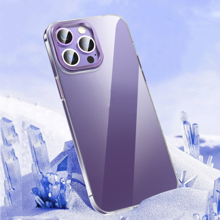 Custodia per telefono PC trasparente in cristallo con chiave in metallo, For iPhone 13 Pro Max