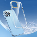 Custodia per telefono PC trasparente in cristallo con chiave in metallo, For iPhone 13 Pro Max