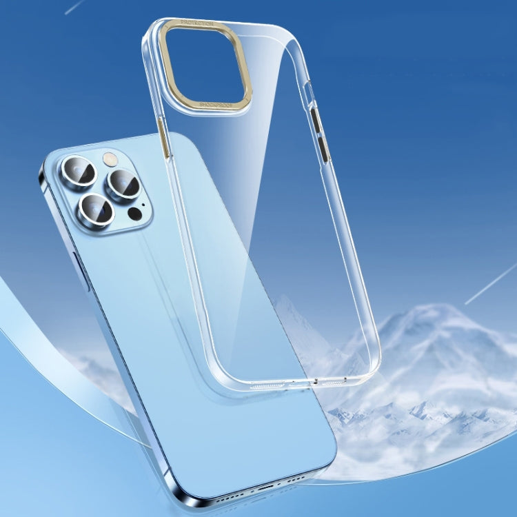 Custodia per telefono PC trasparente in cristallo con chiave in metallo, For iPhone 13 Pro Max