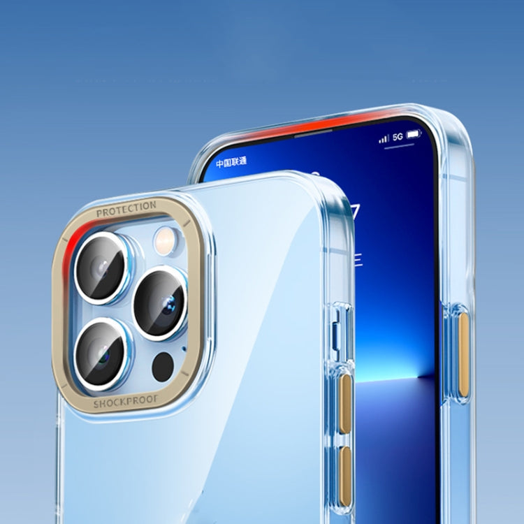 Custodia per telefono PC trasparente in cristallo con chiave in metallo, For iPhone 13 Pro Max