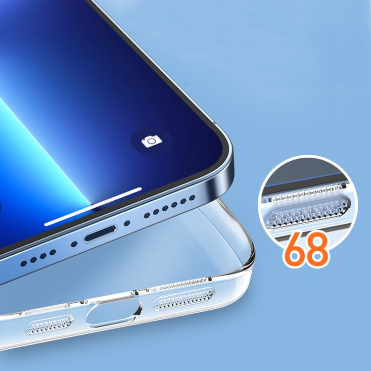 Custodia per telefono PC trasparente in cristallo con chiave in metallo, For iPhone 13 Pro Max
