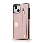 Custodia per cellulare con portacarte con cinturino da polso a tracolla, For iPhone 14, For iPhone 14 Plus, For iPhone 14 Pro, For iPhone 14 Pro Max