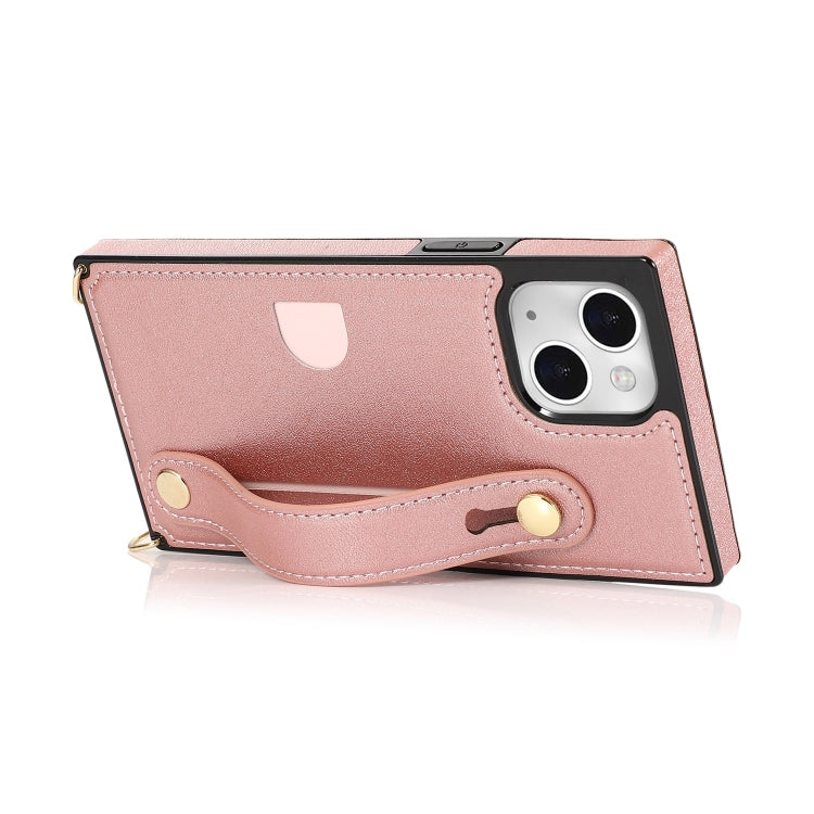 Custodia per cellulare con portacarte con cinturino da polso a tracolla, For iPhone 14, For iPhone 14 Plus, For iPhone 14 Pro, For iPhone 14 Pro Max