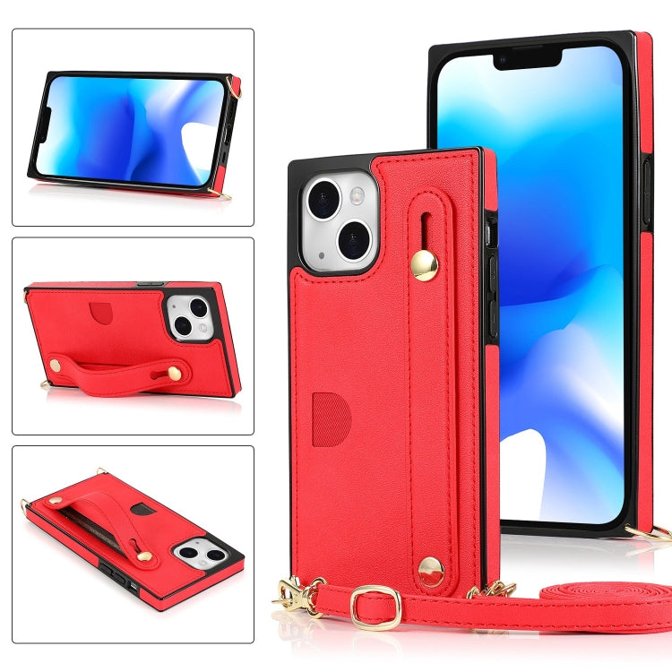 Custodia per cellulare con portacarte con cinturino da polso a tracolla, For iPhone 14, For iPhone 14 Plus, For iPhone 14 Pro, For iPhone 14 Pro Max