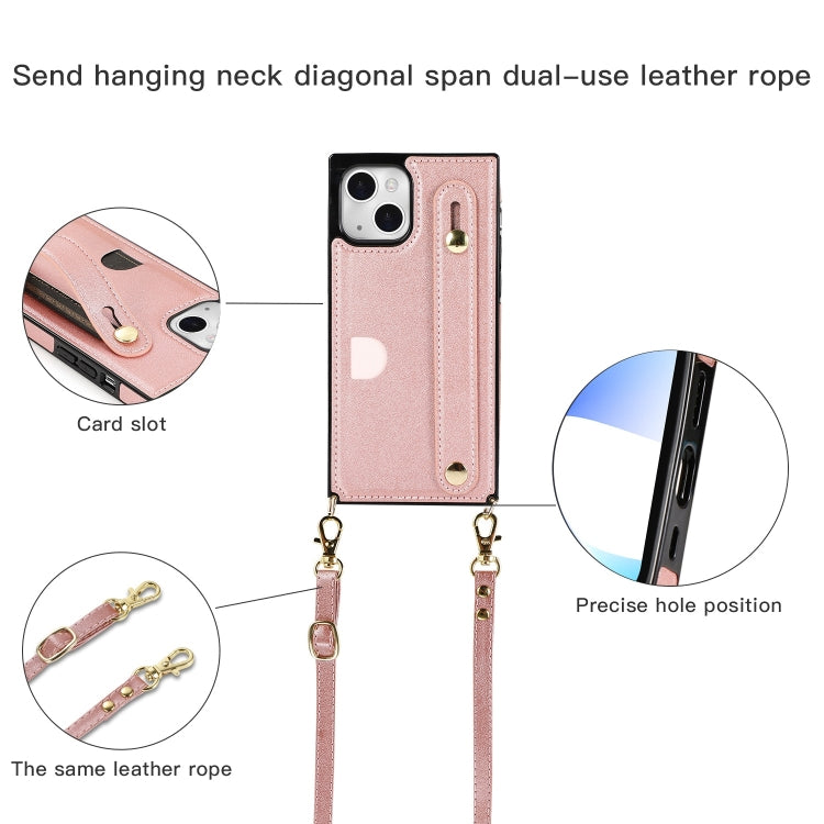 Custodia per cellulare con portacarte con cinturino da polso a tracolla, For iPhone 14, For iPhone 14 Plus, For iPhone 14 Pro, For iPhone 14 Pro Max