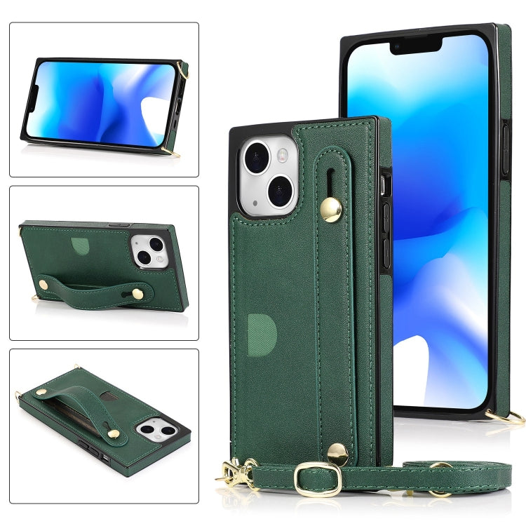 Custodia per cellulare con portacarte con cinturino da polso a tracolla, For iPhone 14, For iPhone 14 Plus, For iPhone 14 Pro, For iPhone 14 Pro Max