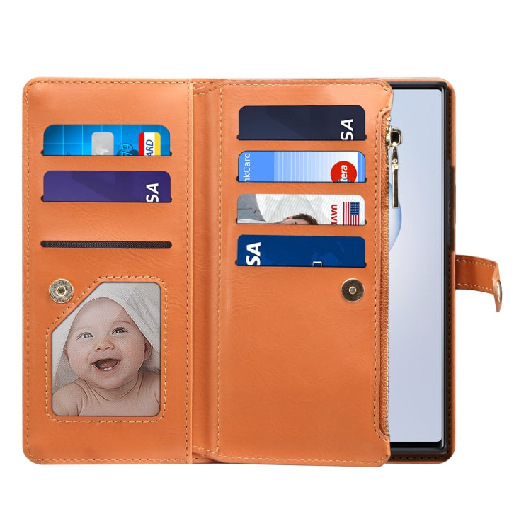 ESEBLE Star Series Lanyard Zipper Wallet Custodia in pelle RFID, For Samsung Galaxy Note20 Ultra, For Samsung Galaxy Note20, For Samsung Galaxy S21 FE 5G, For Samsung Galaxy S21 Ultra 5G, For Samsung Galaxy S21 5G, For Samsung Galaxy S21+ 5G           ...