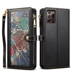 ESEBLE Star Series Lanyard Zipper Wallet Custodia in pelle RFID, For Samsung Galaxy Note20 Ultra, For Samsung Galaxy Note20, For Samsung Galaxy S21 FE 5G, For Samsung Galaxy S21 Ultra 5G, For Samsung Galaxy S21 5G, For Samsung Galaxy S21+ 5G           ...