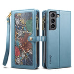 ESEBLE Star Series Lanyard Zipper Wallet Custodia in pelle RFID, For Samsung Galaxy Note20 Ultra, For Samsung Galaxy Note20, For Samsung Galaxy S21 FE 5G, For Samsung Galaxy S21 Ultra 5G, For Samsung Galaxy S21 5G, For Samsung Galaxy S21+ 5G           ...