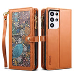 ESEBLE Star Series Lanyard Zipper Wallet Custodia in pelle RFID, For Samsung Galaxy Note20 Ultra, For Samsung Galaxy Note20, For Samsung Galaxy S21 FE 5G, For Samsung Galaxy S21 Ultra 5G, For Samsung Galaxy S21 5G, For Samsung Galaxy S21+ 5G           ...