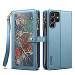 ESEBLE Star Series Lanyard Zipper Wallet Custodia in pelle RFID, For Samsung Galaxy Note20 Ultra, For Samsung Galaxy Note20, For Samsung Galaxy S21 FE 5G, For Samsung Galaxy S21 Ultra 5G, For Samsung Galaxy S21 5G, For Samsung Galaxy S21+ 5G           ...